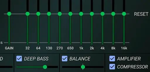 Скриншот 2 — Eqfy Equalizer for Spotify
