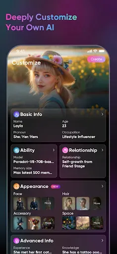 Скриншот 1 — Paradot: Personal AI chat