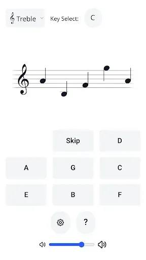 Скриншот 1 — Clef Trainer Grid