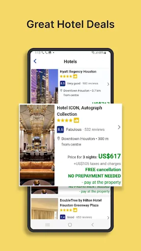 Скриншот 5 — OneTravel: Flights Hotels Cars