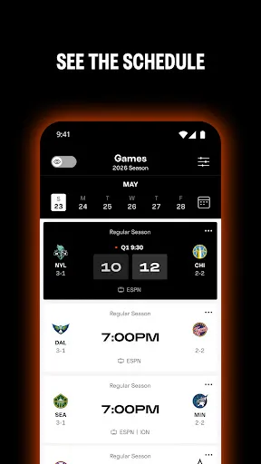 Скриншот 2 — WNBA - Live Games & Scores