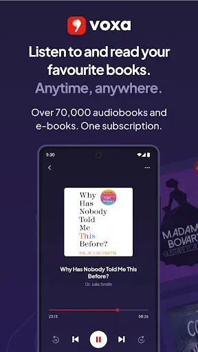Скриншот 1 — Voxa - Audiobooks & E-books