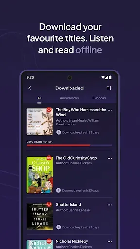 Скриншот 4 — Voxa - Audiobooks & E-books