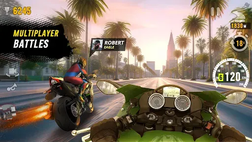 Скриншот 1 — Motor Tour: симуля мотоцикла