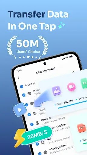 Скриншот 1 — MobileTrans: Передача данных