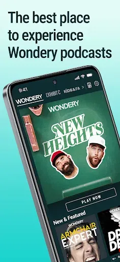 Скриншот 1 — Wondery: Must-Hear Podcasts