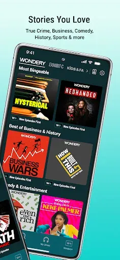 Скриншот 2 — Wondery: Must-Hear Podcasts