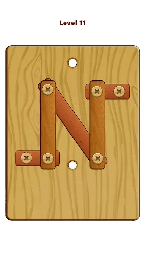 Скриншот 1 — Wood Nuts & Bolts Puzzle