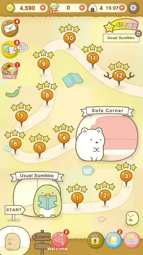 Скриншот 8 — Sumikko gurashi-Puzzling Ways