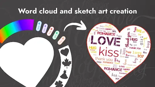 Скриншот 1 — Word Art Creator - Облако слов