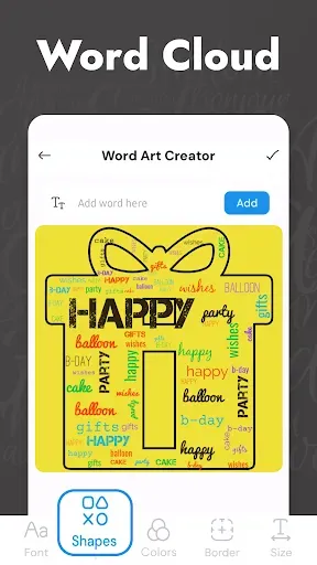 Скриншот 3 — Word Art Creator - Облако слов