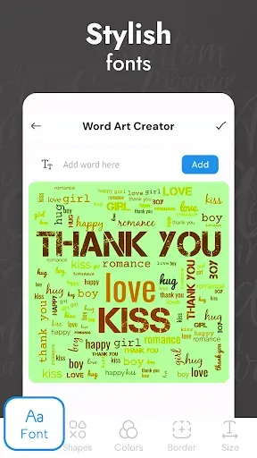 Скриншот 7 — Word Art Creator - Облако слов