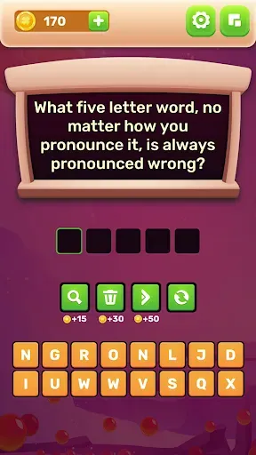 Скриншот 1 — Word Riddles - Brain Sharpener