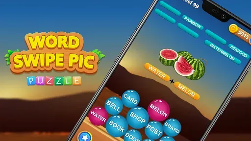 Скриншот 2 — Word Swipe Pic - Brain Game