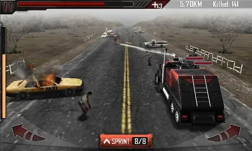 Скриншот 2 — Убийца зомби - Zombie Road 3D