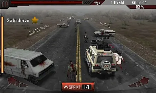 Скриншот 4 — Убийца зомби - Zombie Road 3D