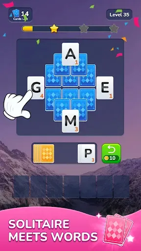 Скриншот 1 — Word Solitaire-Unscramble Puz