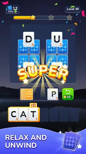 Скриншот 2 — Word Solitaire-Unscramble Puz