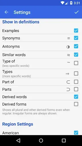 Скриншот 4 — Dictionary - WordWeb