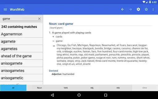 Скриншот 8 — Dictionary - WordWeb