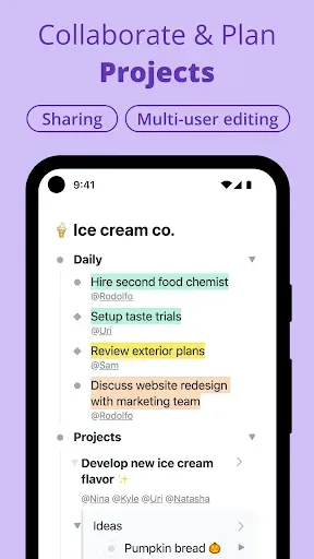 Скриншот 2 — Workflowy |Note, List, Outline
