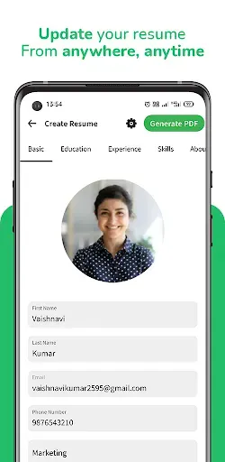 Скриншот 2 — Online AI Resume CV Builder