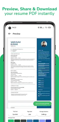 Скриншот 4 — Online AI Resume CV Builder