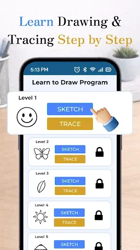 Скриншот 3 — Learn To Draw : Trace & Sketch