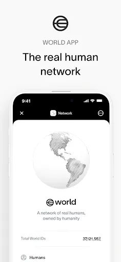 Скриншот 1 — World App - Real Human Network