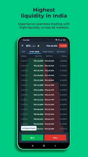 Скриншот 5 — WazirX: Buy Bitcoin & Crypto