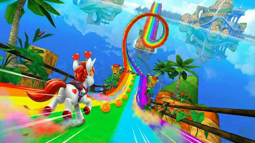 Скриншот 1 — Unicorn Fun: Endless Run Game
