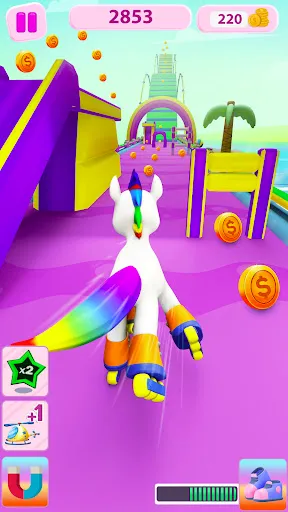 Скриншот 2 — Unicorn Fun: Endless Run Game