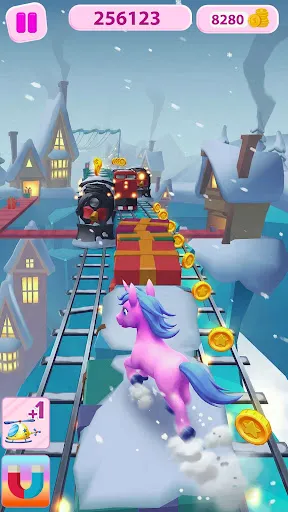 Скриншот 3 — Unicorn Fun: Endless Run Game