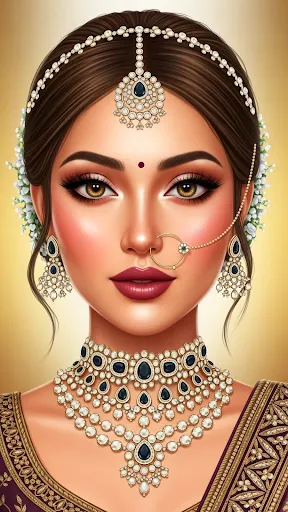 Скриншот 1 — Bridal Makeup Wedding Dress up