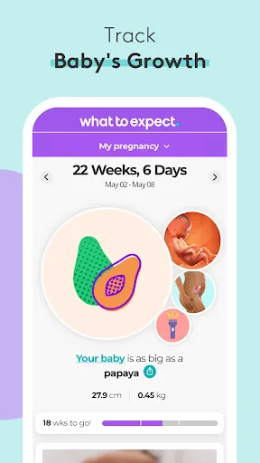 Скриншот 1 — Pregnancy Tracker & Baby App