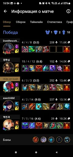 Скриншот 8 — Про билды для LoL & Wild Rift