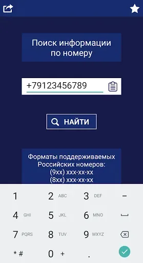 Скриншот 1 — База телефонных номеров РФ