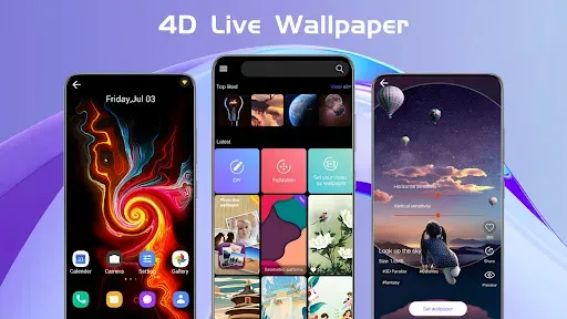 Скриншот 1 — X Live Wallpaper - HD 3D/4D