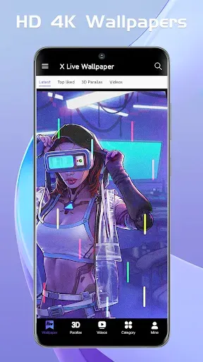 Скриншот 5 — X Live Wallpaper - HD 3D/4D