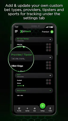 Скриншот 1 — XBet Track Sports Bet Tracker