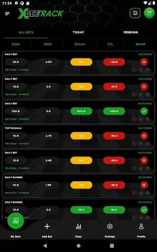 Скриншот 7 — XBet Track Sports Bet Tracker