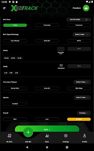 Скриншот 8 — XBet Track Sports Bet Tracker