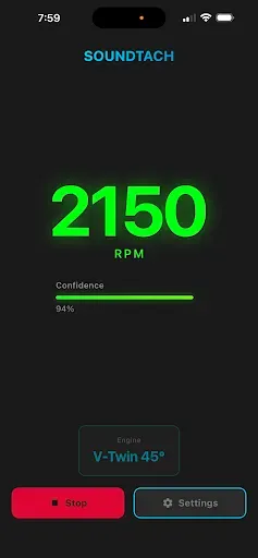 Скриншот 1 — SoundTach - Engine RPM Meter