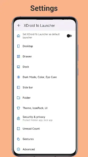 Скриншот 8 — XDroid 16 Launcher
