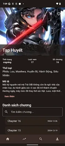 Скриншот 2 — XemTruyen - Nghe Và Đọc Truyện
