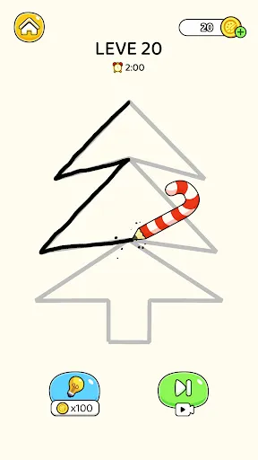 Скриншот 4 — One Line-Мини-игра рисование