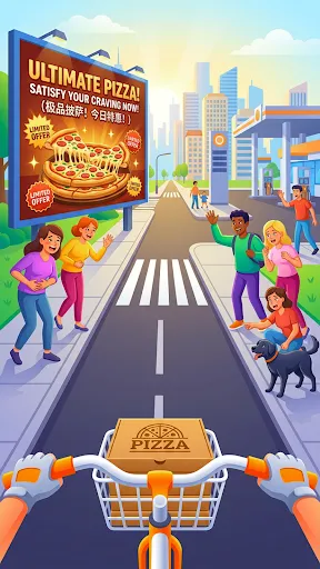 Скриншот 1 — Pizza Dash: Moto Delivery
