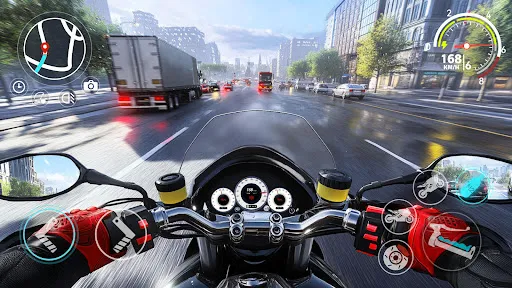 Скриншот 1 — Moto Race Go