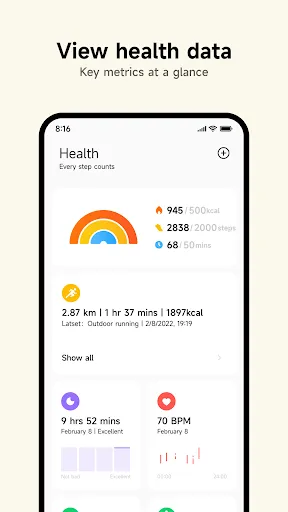 Скриншот 1 — Mi Fitness (Xiaomi Wear)