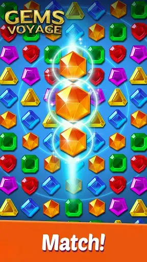 Скриншот 2 — Gems Voyage - Match 3 & Blast